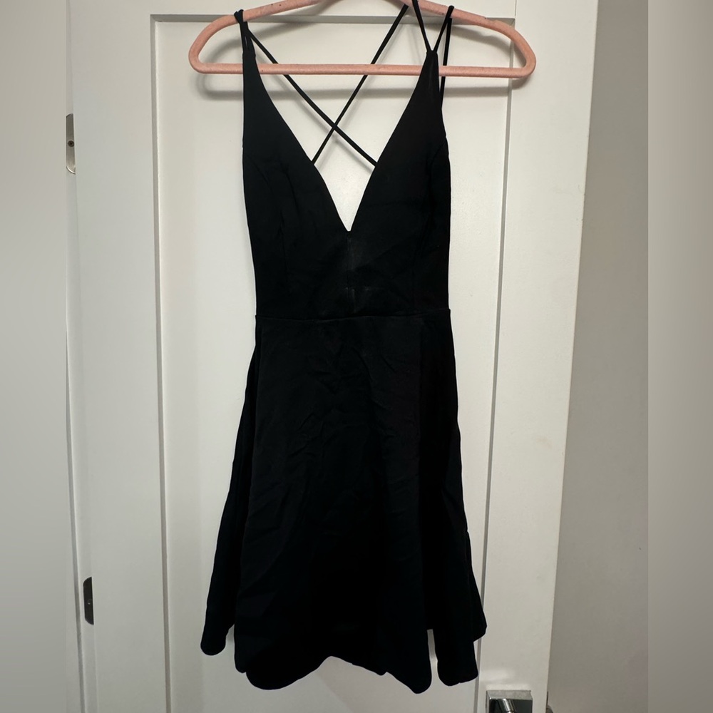 Black strapy dress